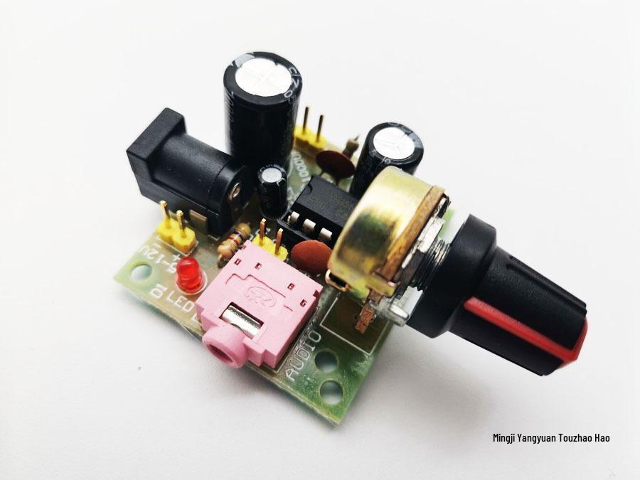 LM386 Micro Mini Power Amplifier Board 3-12V, Low Power Consumption, Superior to TDA2030, Finished Product
