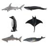 (Precious memory)Simulated Marine Animal Figure Model Shark Dolphin Children Toys 12Pcs