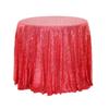 Polyester Sequin Tablecloth Solid Color Glitter Tablecloth Sparkling Table Cover  Wedding Birthday