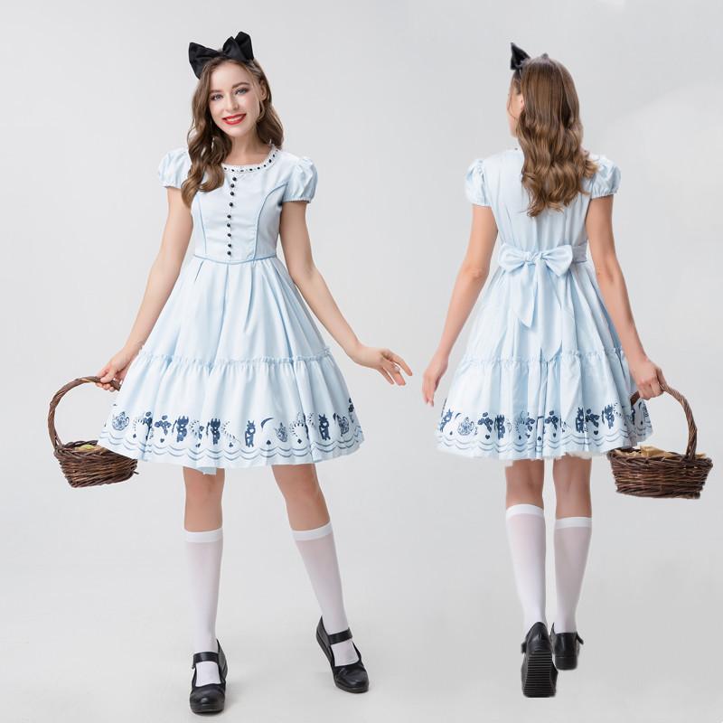 In Alice Wonderland Alice Kingsleigh Cosplay Adult Costumes Performance Stage