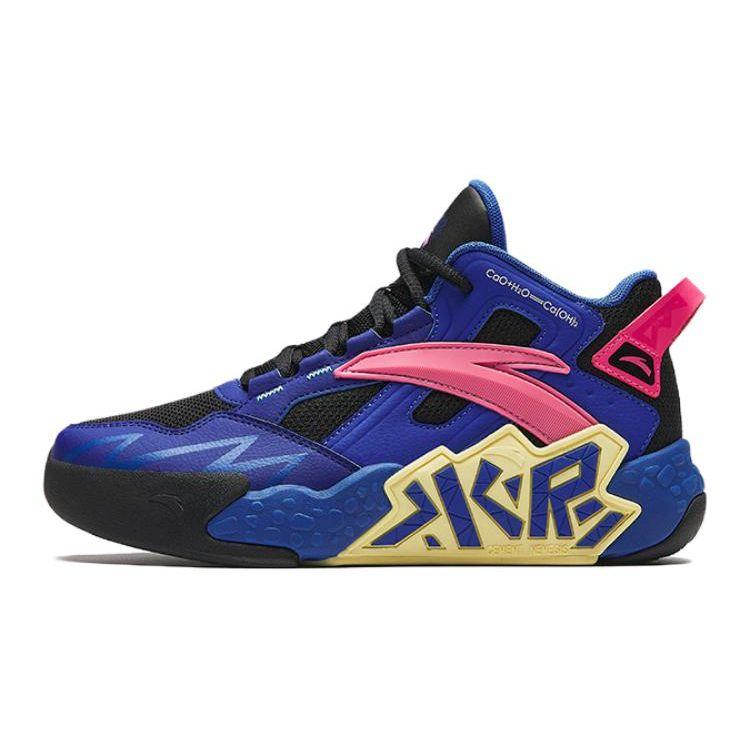 Anta Kids Cement Krypton Mesh Non-Slip Breathable Low-Top Basketball Shoes Kids sneaker Black Blue Red A312411108-5 33