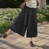 Women's High-Waist Plaid Wide-Leg Casual Pants