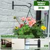 4Pcs Metal Plant Hooks Wall-Mounted Hanging Basket Hooks for Outdoor Bird Feeders Planter Lanterns Wind Chimes Home Decoration