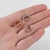 50 Stück Zweiloch CCB Blume Rahmen Abstandshalter Perlen DIY Halskette Armband Ohrringe Verbinder Anhänger Schmuckzubehör