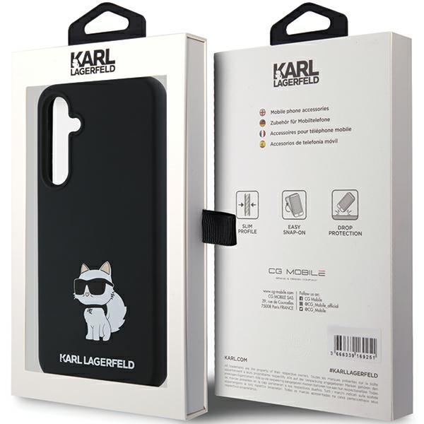 Pouzdro pro Samsung Galaxy A35 Karl Lagerfeld Silikonové Černé