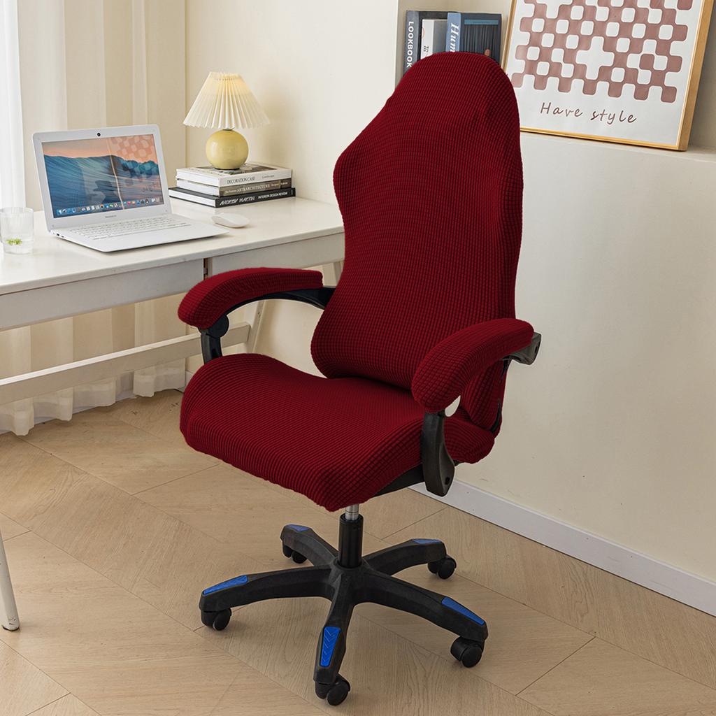 Simple Home Gaming Chair Covers Elastic Backrest Armrests Covers Computer Game Durable Stretch Chair Cover Office Chair