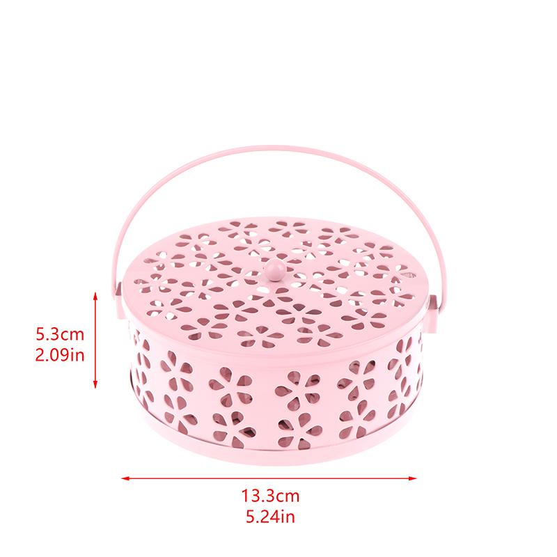 Portable Mosquito-Repellent Fireproof Mosquito-Repellent Household With Cover Wrought Iron Sandalwood Mosquito Incense Burner