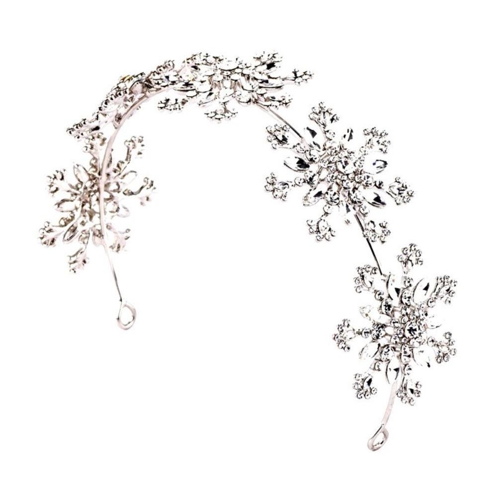 Luxury Floral Bridal Tiaras Sparkling Pageant Diadem Headband  Women Special Events