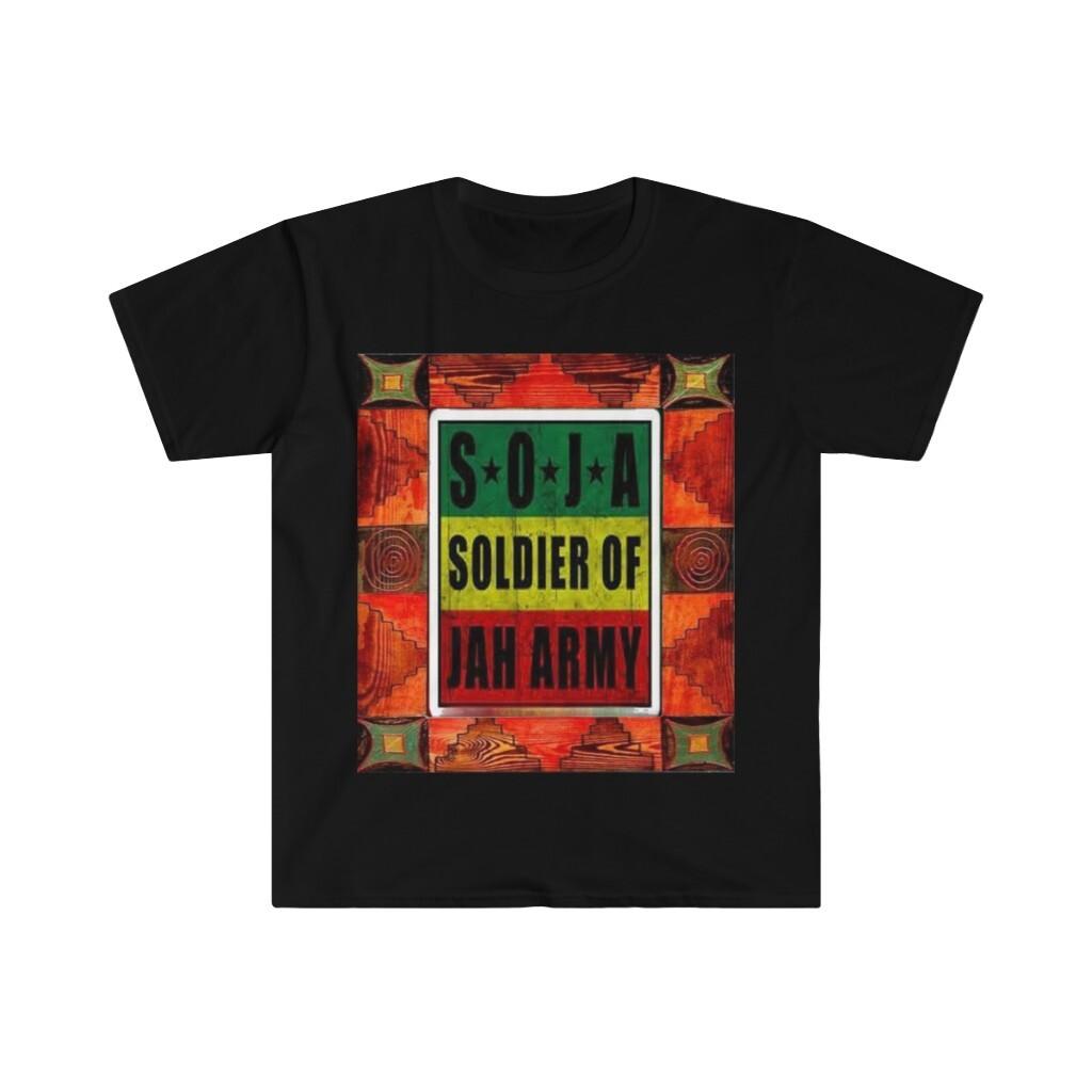 Soft Cotton T-Shirt Mens Womens Tees Top. Soja reggae band music S