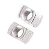 T Slot Hammer Head Nut Nickel Plated Carbon Steel Fastener For Aluminum Profile (EU30 M4*15.5*8)
