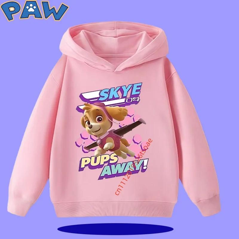 PAW Patrol 2026 Kids Hooded Sweatshirt for Autumn/Winter Long Sleeve 2026 New Style Boys' and Girls' Cartoon Print Sweater