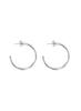 Sundaydiscoclub Bumpy Hoop Earrings Silver