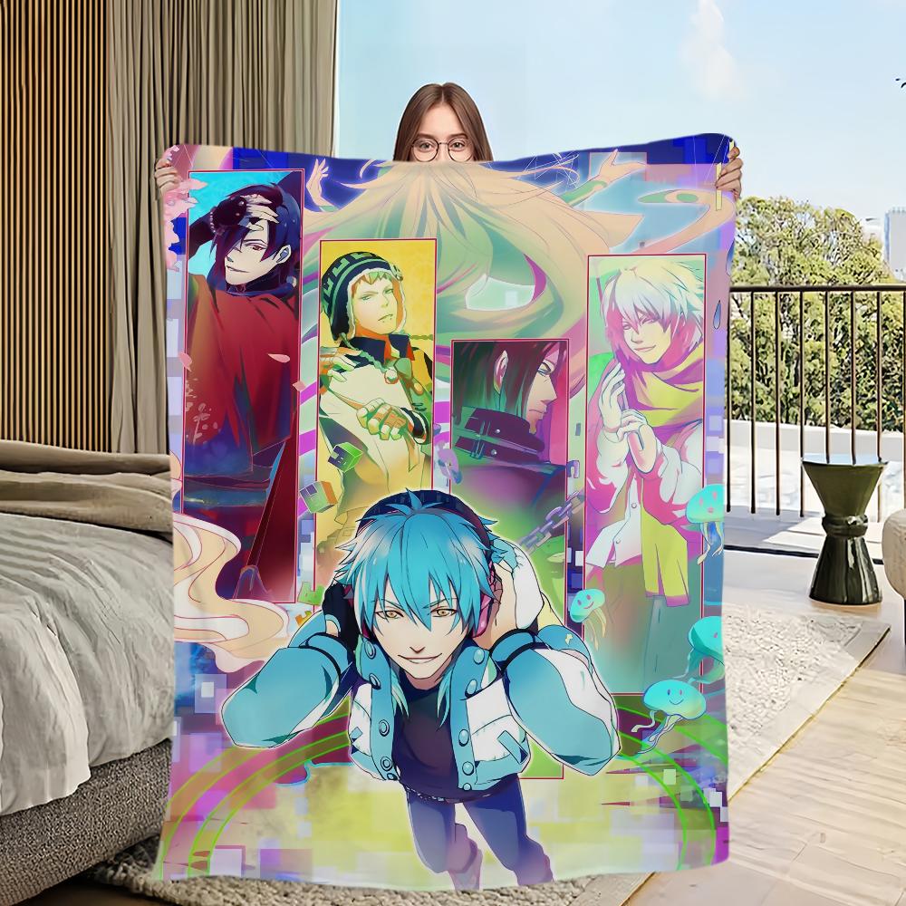 Gra Anime D-DRAMAtical M-Murder Koc Przyjazny dla skóry komfortowy ciepły miękki pluszowy koc odpowiedni sofa salon biuro sypialnia