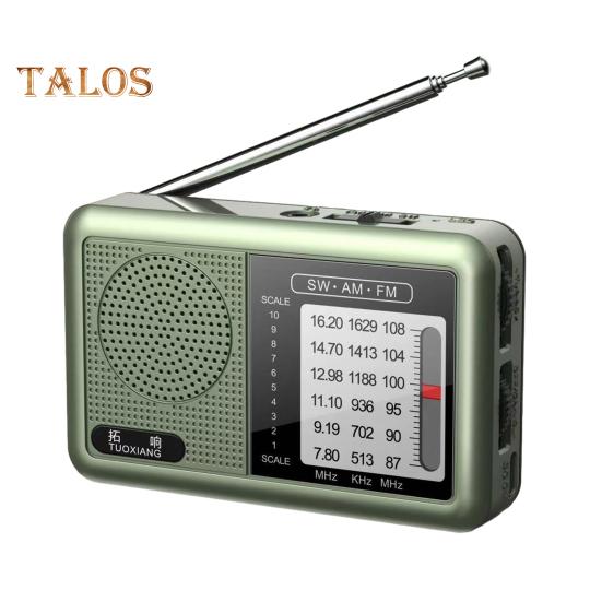 Tragbares Radio Robuste Konstruktion Benutzerfreundlich Kompaktes Design Kleines batteriebetriebenes wiederaufladbares FM/AM-Radio