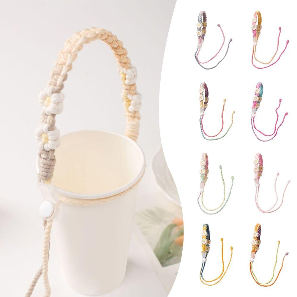 

Coffee Milk Tea Cup Strap Water Bottle Handle Leakproof Coffee Mug Sleeve Durable Drink Carrier