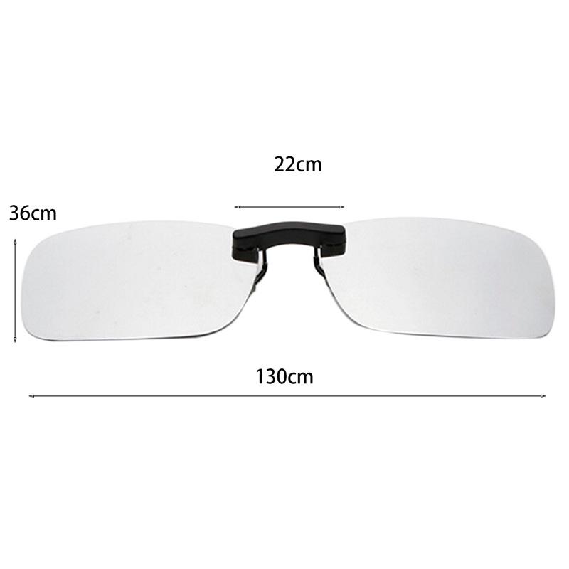 1PC Fishing Night Vision Myopia Clip-on Sun Shading Eyeglasses Polarized Clip Sunglasses Myopia Glasses Clip Driver