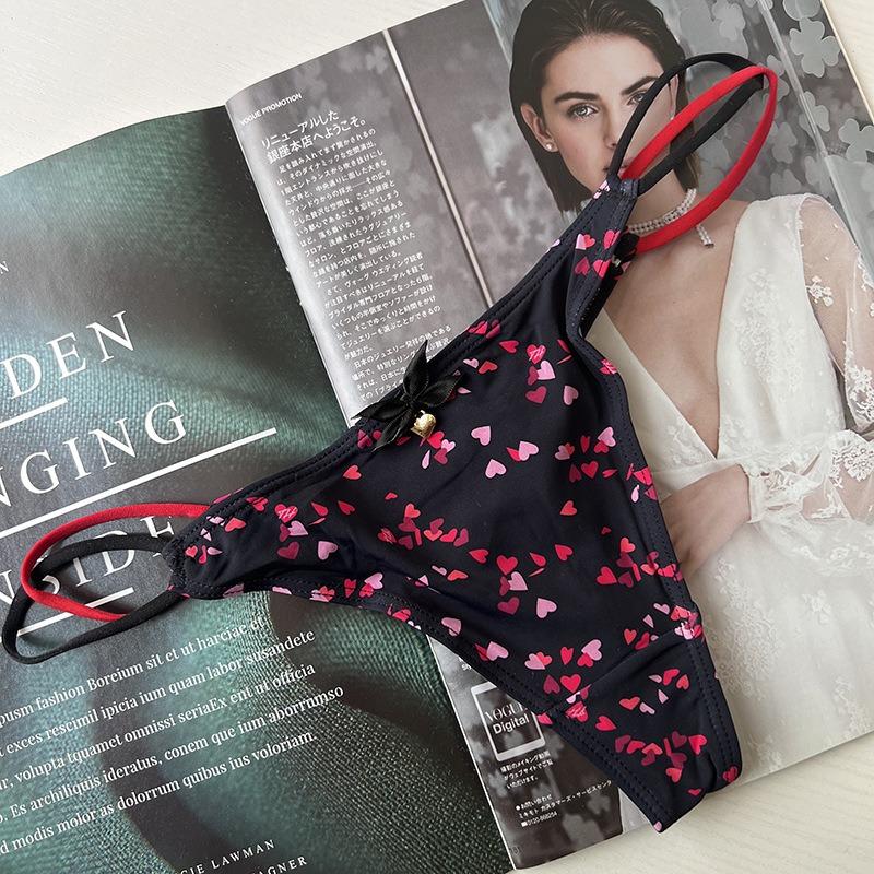 Sexy søte thongs For Jenter Kvinner G String Lovely Tangas For Slanke Kvinner Myk Silke Bikinitruser Ung jente Svømmetruse Bikini