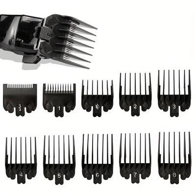 10 Stück Universalschutz für Haarschneidekämme für professionelle Haarschneidemaschinen, Friseurzubehör, Trimmer-Begrenzungskämme, 1,5–25 mm