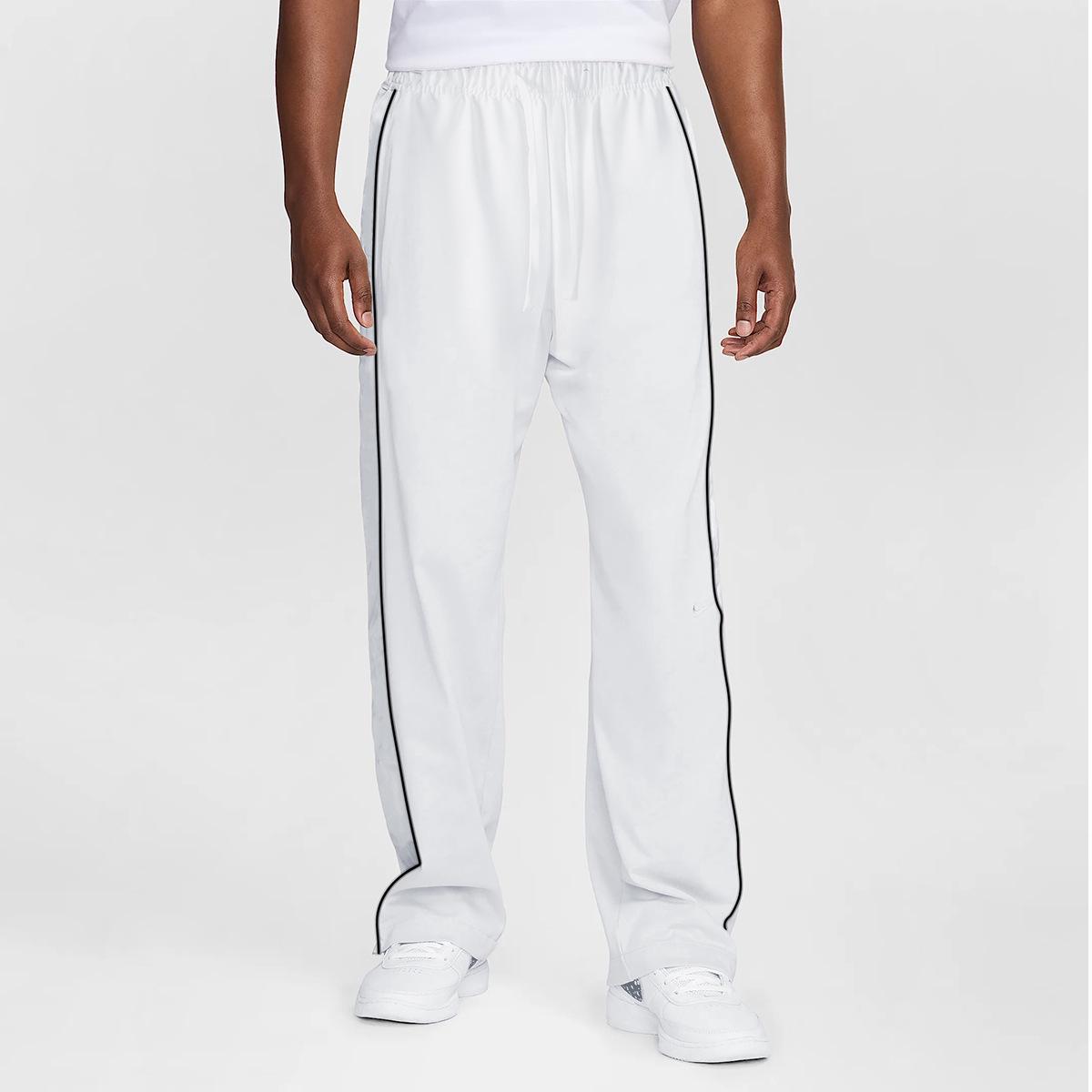 

Универсальные мужские повседневные спортивные штаны прямого кроя для весны и осени - Свободный крой для баскетбола, бега и фитнеса L белый