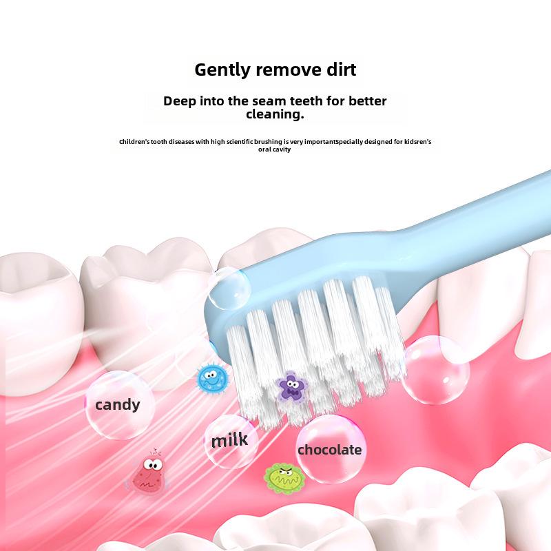 Children’s Soft-Bristle Cartoon Toothbrush, 4-Pack for Ages 3-12