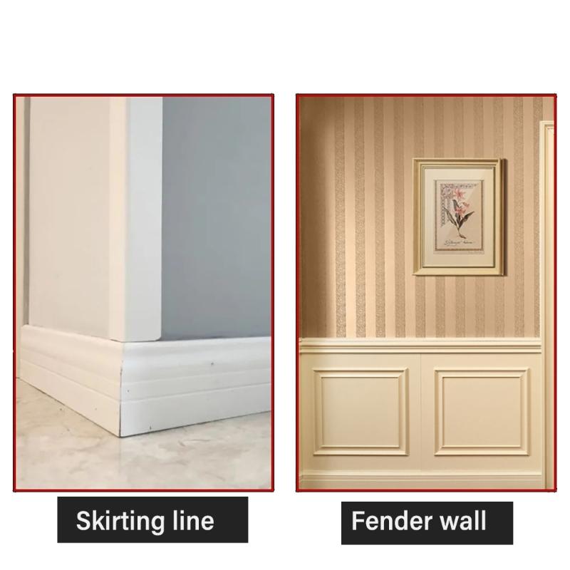 Double Head Nail Set with Convenient Sleeve Installation Tool Seamless Skirting Fastener Set Suitable for Baseboards