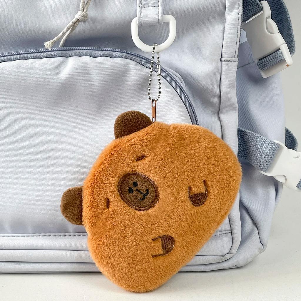 Geantă drăguță cu monede Capybara Poșetă de pluș pentru monede Geantă mică de depozitare Portofel pentru copii cu desene animate Geantă personalizată cu monede Cadouri pentru cupluri