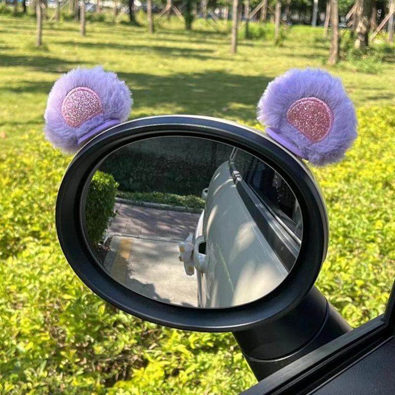 Winter Warm Soft Plush Bunny Ear Car Interior AccessoriesCar Steering Wheel Cover