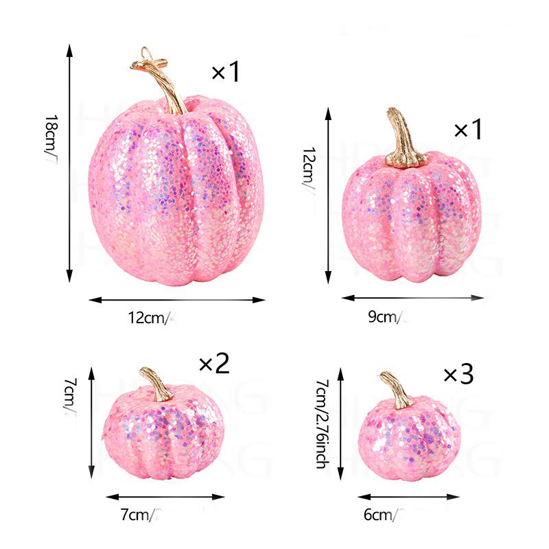 Halloween Sequin Pumpkin Decoration