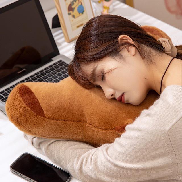 Capybara Plush Car Cushion Lumbar Support Doll