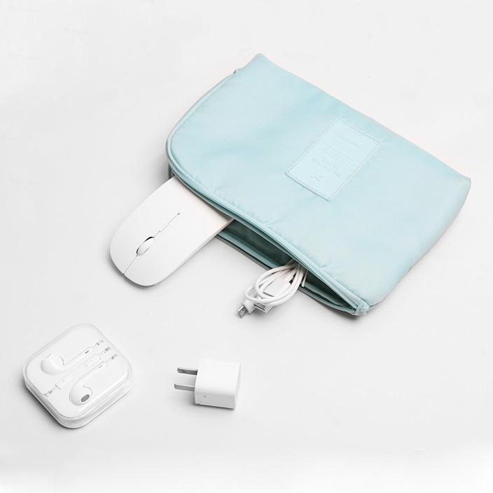 Shockproof Digital Travel Organizer: Cable, Power Bank & Lipstick Storage Pouch