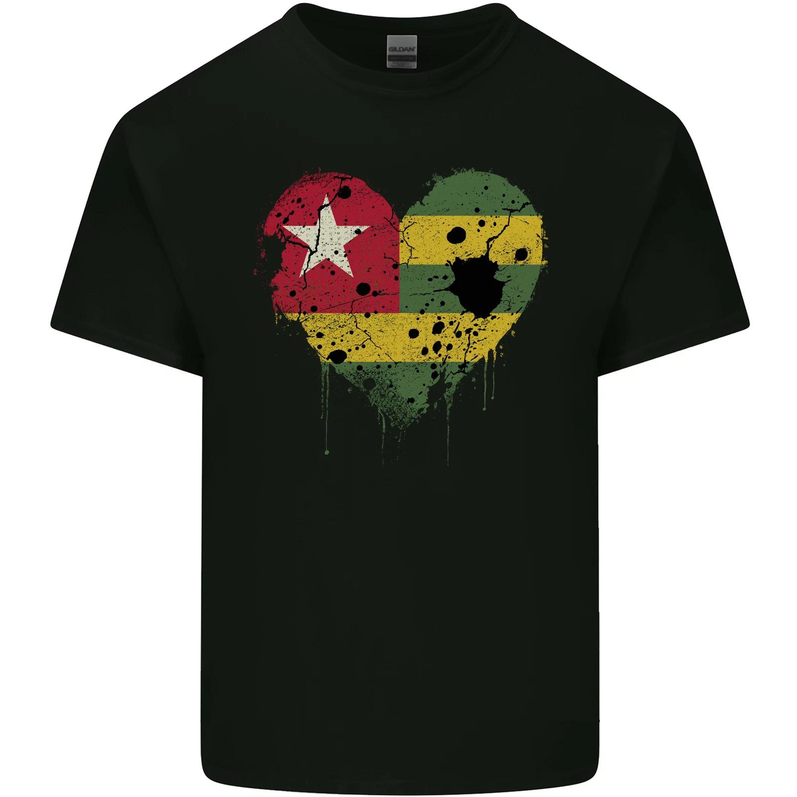 

Love Togo Flag Togolese Day Football Kids T-Shirt Childrens 4XL