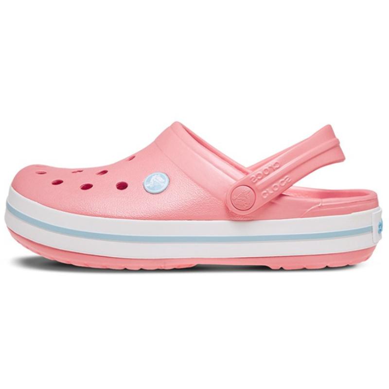 Crocs Beach Sandals Pink White Unisex 'Pink White'