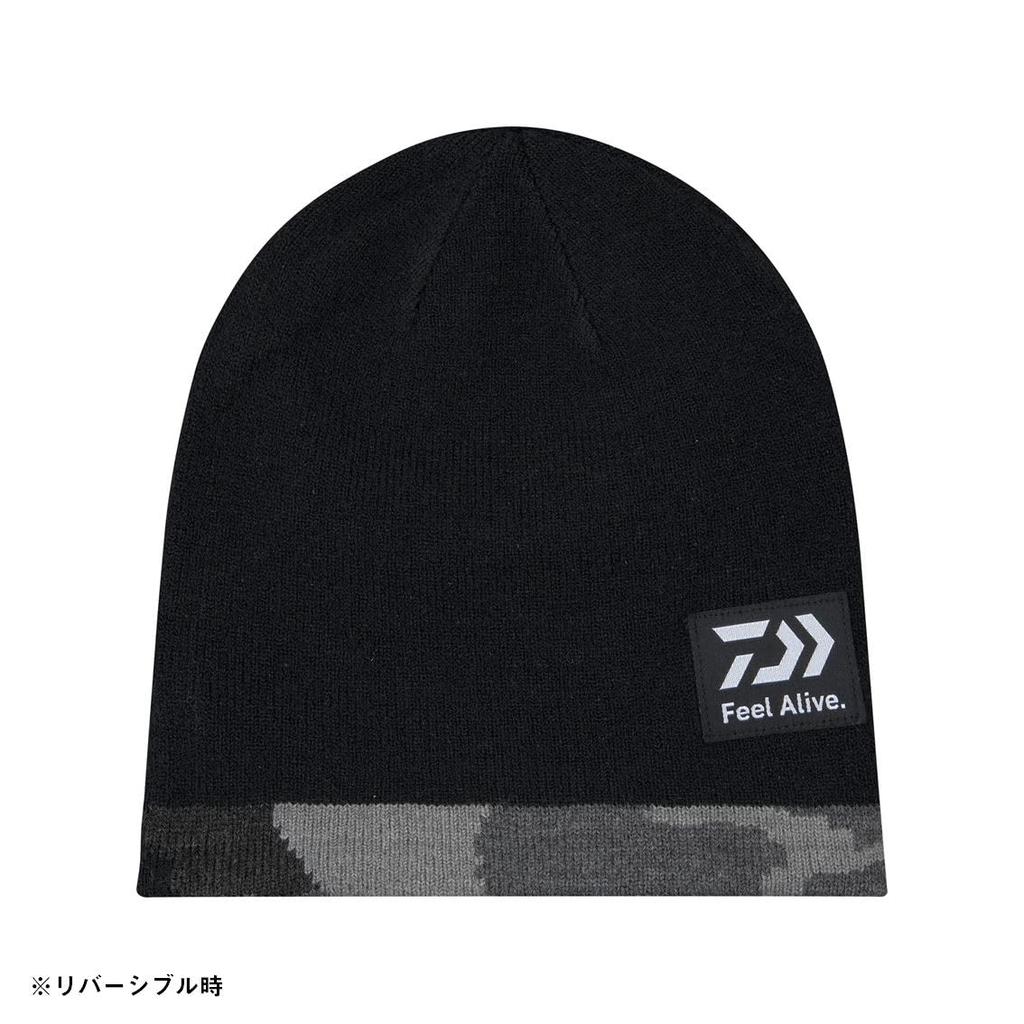 DAIWA Reversible Beanie Cap Black Camo Free DC-9725W