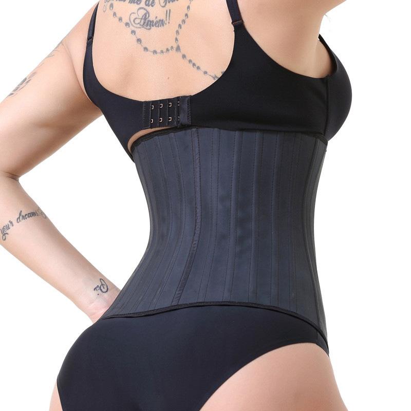 Women's 25 Steel Bones Latex Waist Trainer, Tummy Control Corset Waist Cincher For Workout Body Shaping