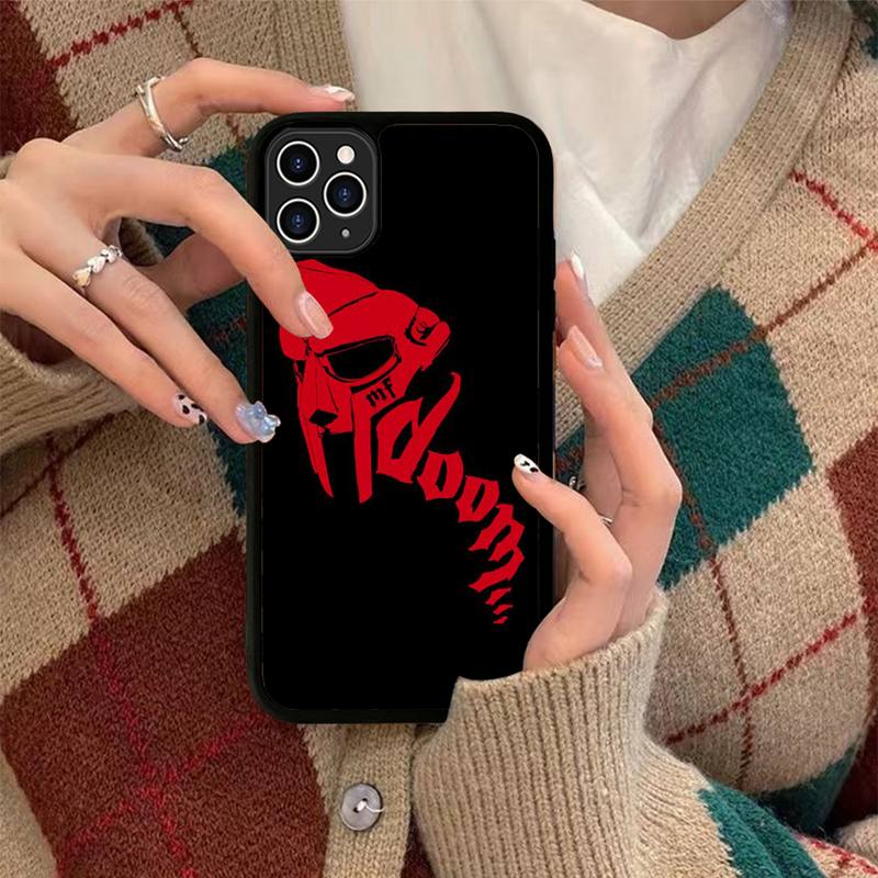 Custodia per Telefono MF Doom in Silicone PC+TPU per iPhone 11 12 13 Pro Max 8 7 6 Plus X SE XR Hard Fundas