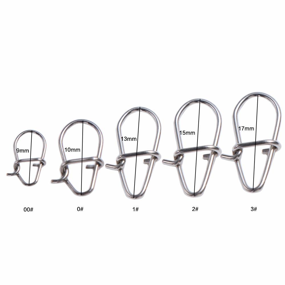 Fish Tool Fishing Hooked Snap Pin Lures Hooks Clips Swivel Lure Connector Fishing Lure Connector