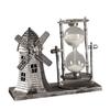 Retro Style Hourglass Sand Timer Sandglass Centerpiece Statue Sculpture Ornaments for Desk Bedroom Book Shelf Decorations