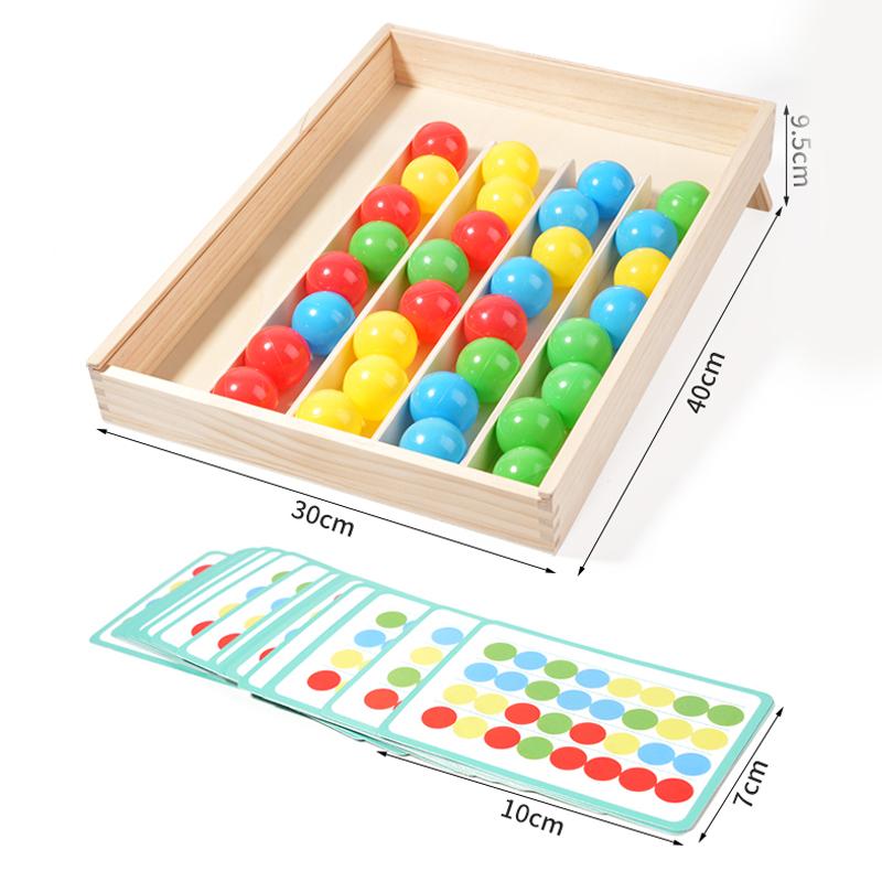 Colorful Sorting Ball Toy - Enhances Observation Hand-Eye Coordination And Logical Thinking Wooden Educational Sensory Toy