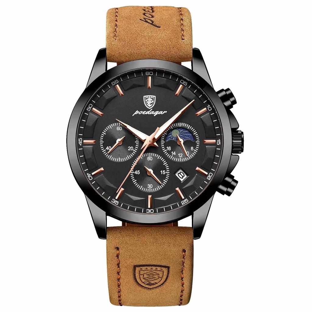 Men's Waterproof Luminous Running Alarm Clock Watch