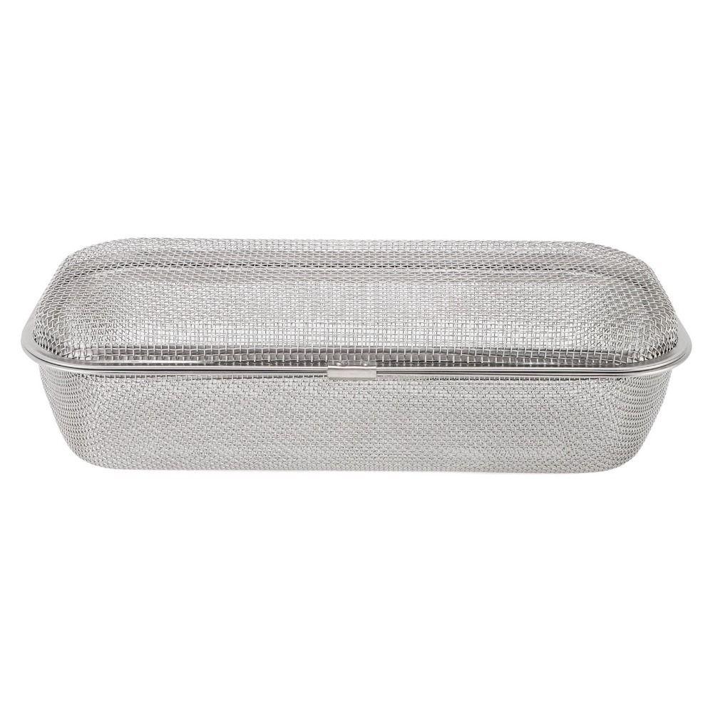 Fine Mesh Dishwasher Basket 304 Stainless Steel Cutlery Holder Chopstick Basket  Restaurant