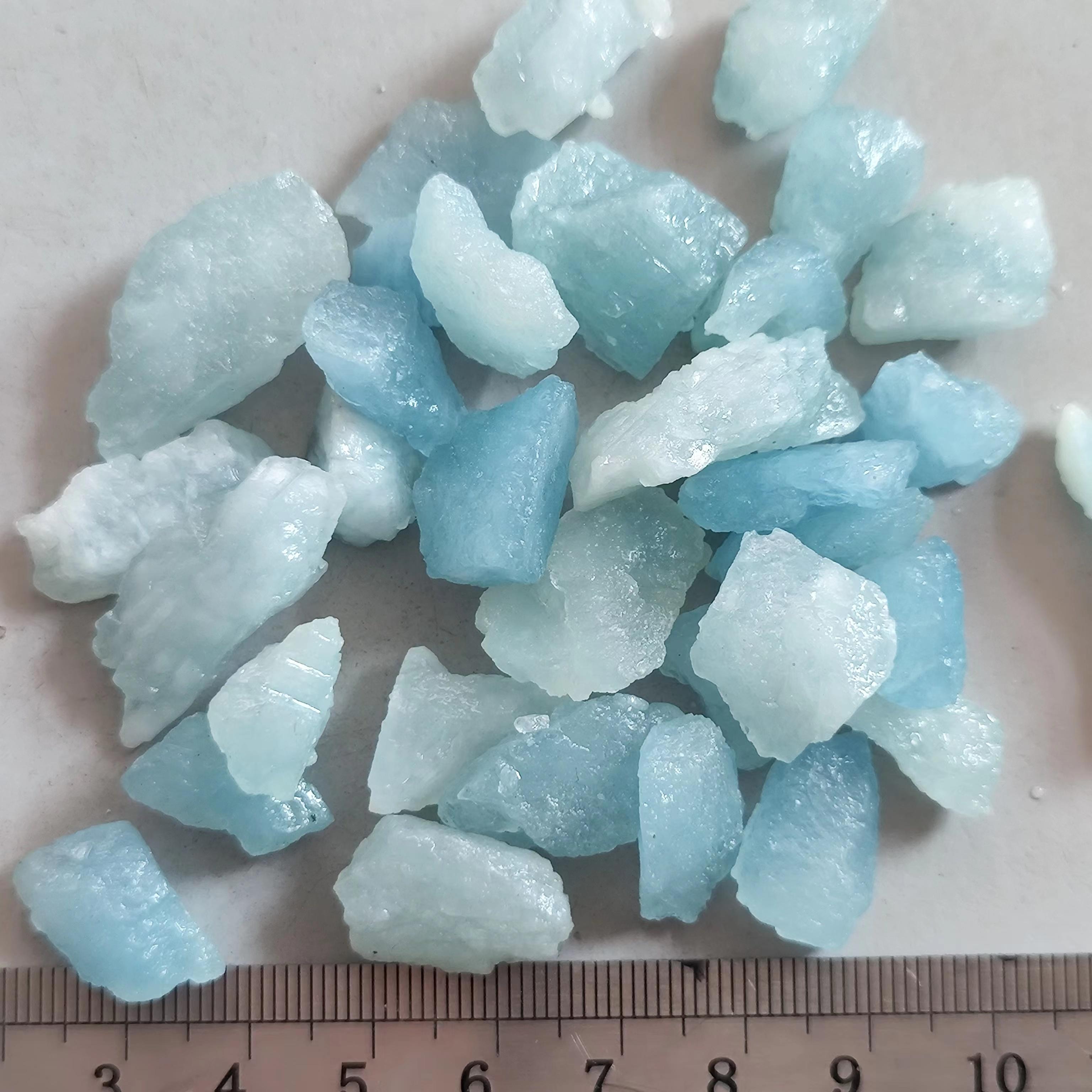 

Натуральный аквамарин необработанный синий драгоценный камень для изготовления ювелирных подвесок минеральный образец кристалл и камень исцеление украшение для дома 5-15mm