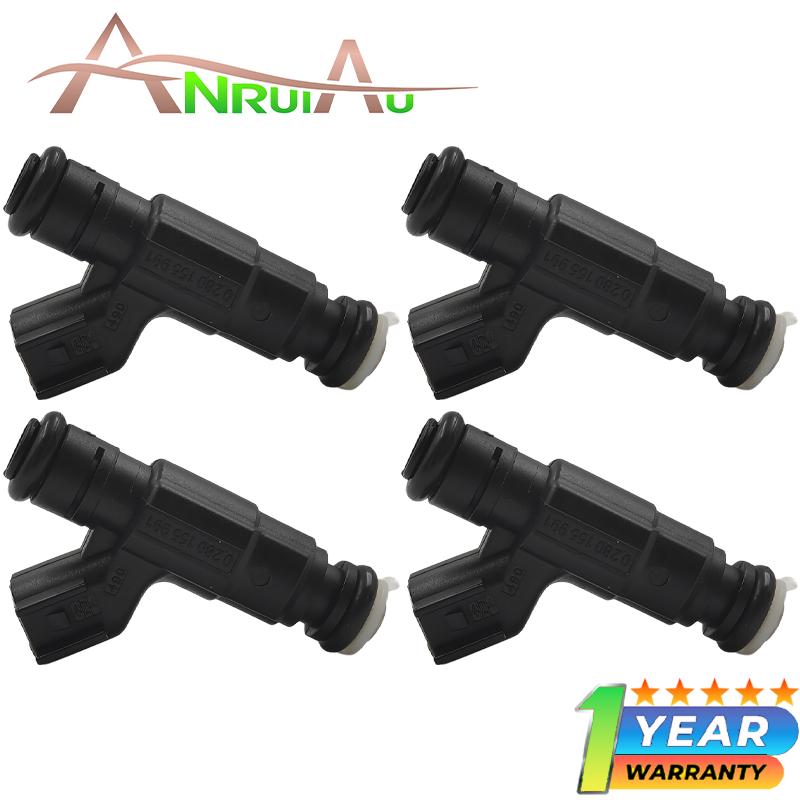 

New 4PCS 0280155991 fuel injectors 13531487607 Compatible With Mini Cooper L4 1.6L Base 2002-2006 2008 FJ967