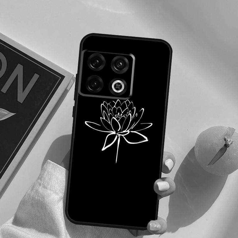 Lotus Flower Case For OnePlus 15 13 12 11 13R 12R 10T 8T 13T OnePlus Nord 5 CE 3 2 4 Lite N20 N30 Cover