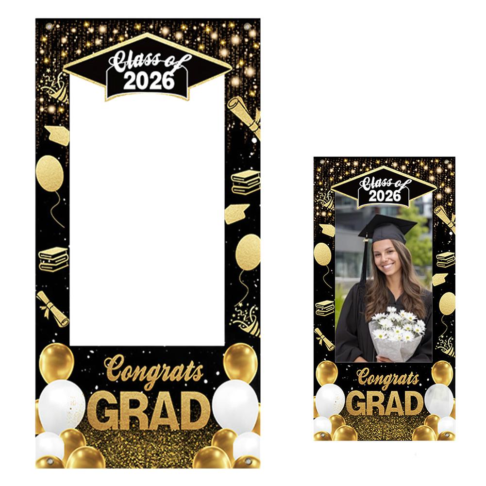 2026 Graduation Season Hollow Banners Decoration Photo Props Graduation Party Activity Graduation Season Photography Props