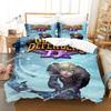 Neues 3D-gedrucktes Spiel Dungeon Defenders Bettwäsche-Set Cartoon Anime Dreiteiliges Set Erwachsener Kind Schlafzimmer Bettbezug-Sets Heimtextilien