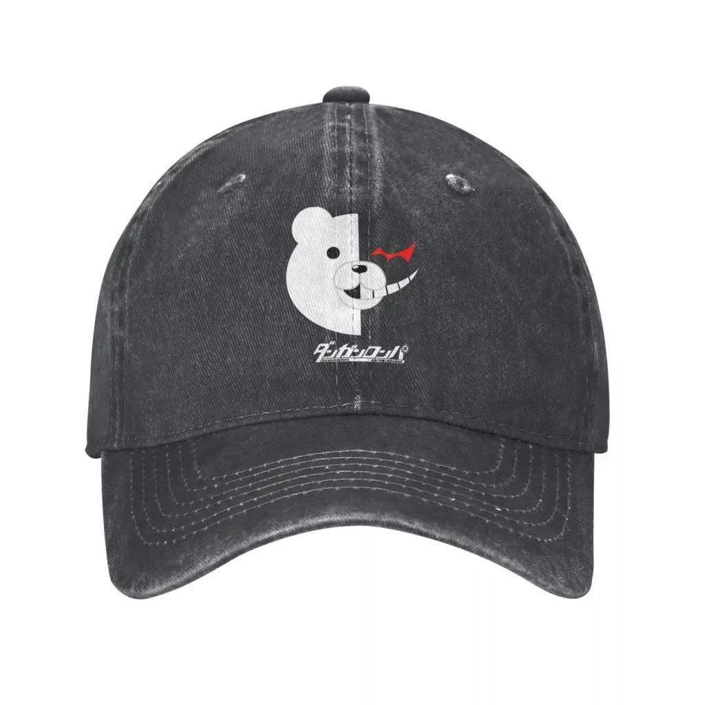 Danganronpa Monokuma Baseballkappe Anime Unisex Bär Used Gewaschene Hüte Kappe Klassisch Alle Jahreszeiten Reisen Verstellbare Passform Kopfbedeckung
