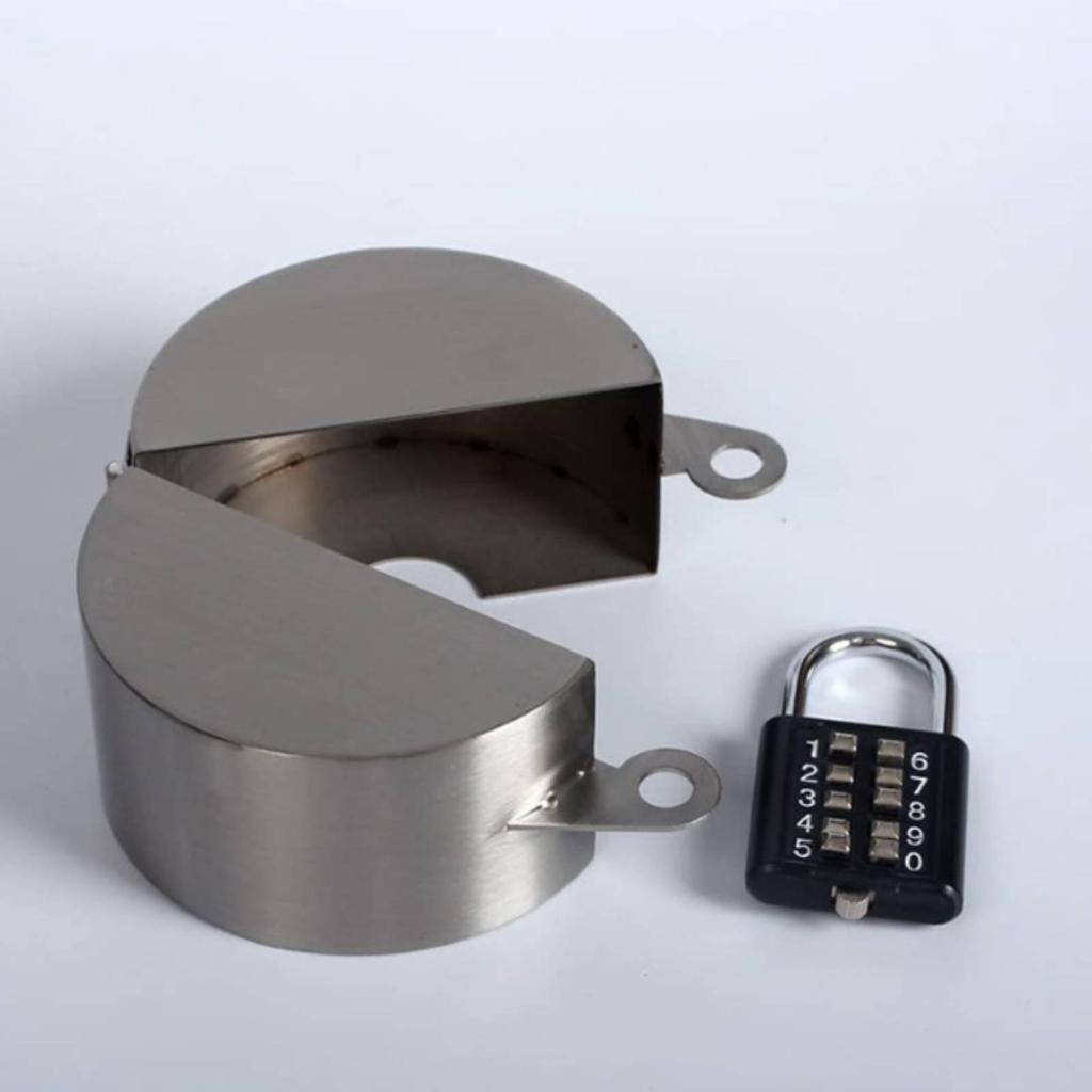 Hinged Outdoor Spigot Lock Cover Easy to Install Tool Installation for Property