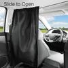 Ovege Car Divider Curtains Sun Shade-Privacy Travel Nap Night Car Camping Detachable Simple Curtain(Black)
