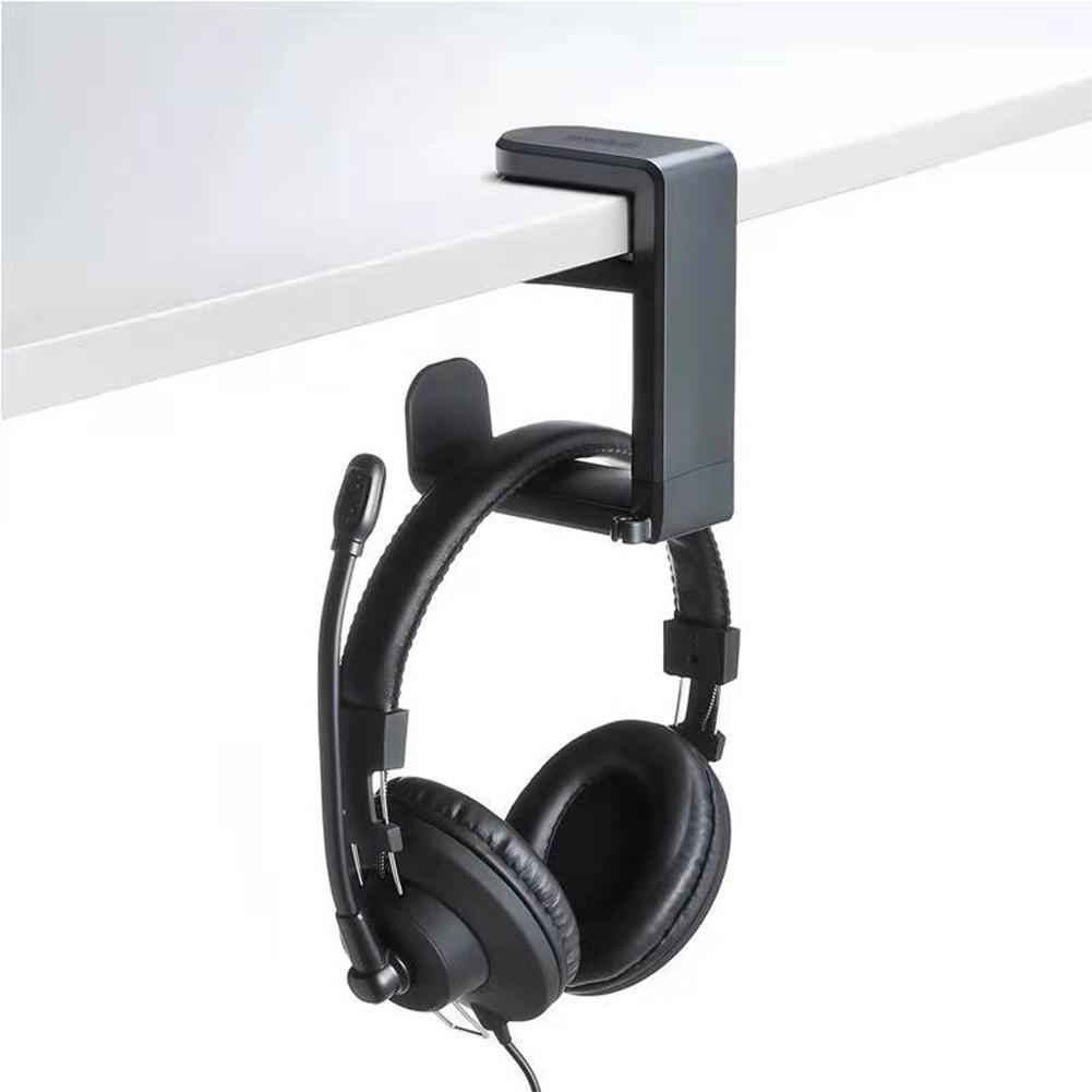 PC Gaming Headset Stand Desk with 360 Degree Swivel & Cable Clip Organizer Headphone Hook Headphone Hanger Hook for PC Desktop