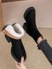 Fashion Booties Round Toe Winter Chunky Heel Warm High Quality Woman Short Shoes Designer Luxury New In Boot Hot Ankle Boots for Women